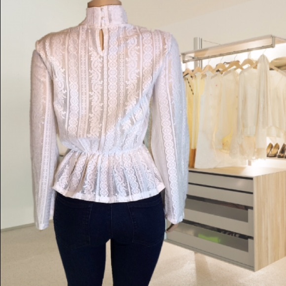 Ivory Lace Long Sleeve Top - Picture 4 of 4